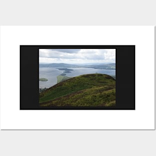 View of Loch Lomond from the summit of Conic Hill, Balmaha Posters and Art